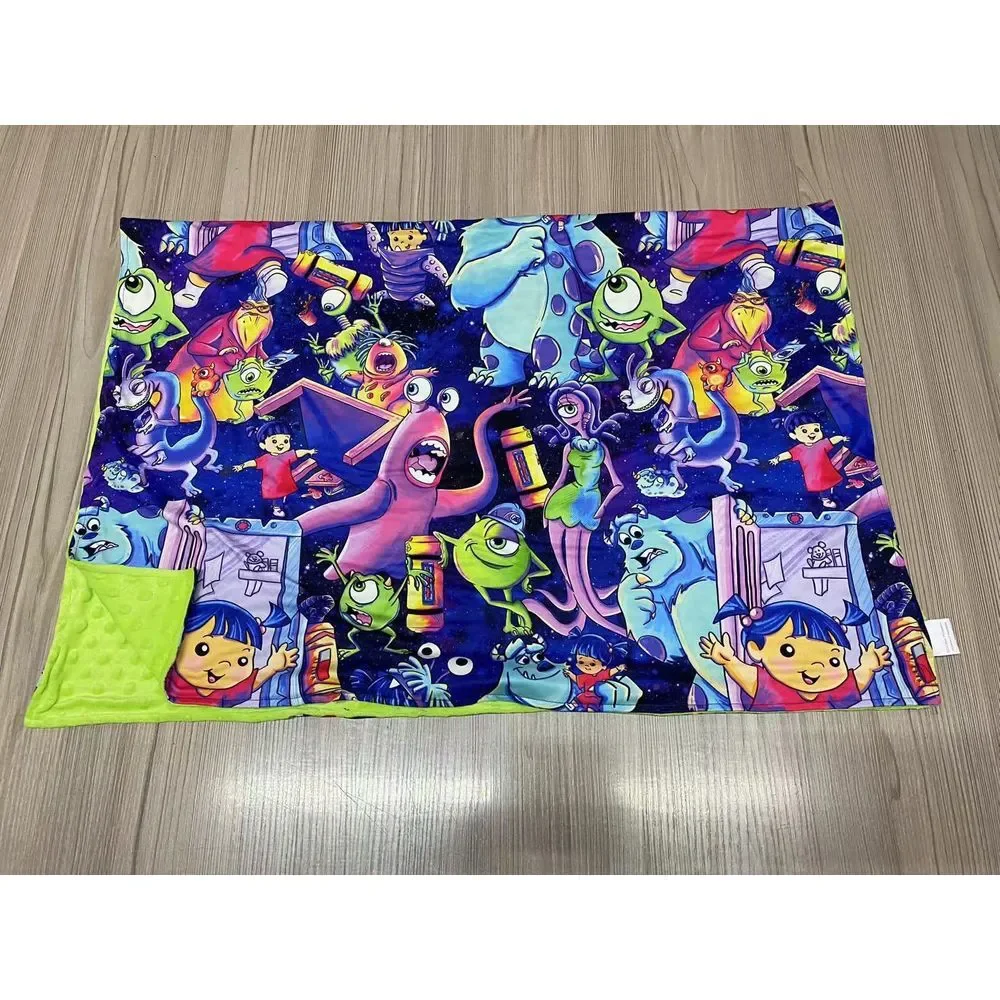 Monster Characters Kids‎ Minky Blanket